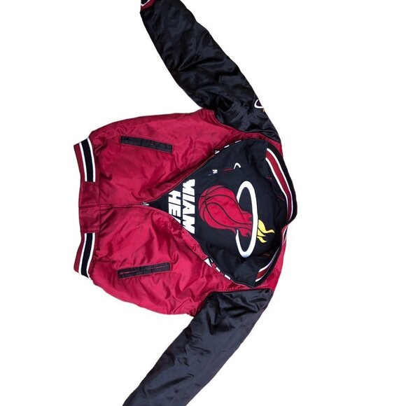 VINTAGE NBA Reversible Miami Heat Varsity Jacket Large - Picture 16 of 16